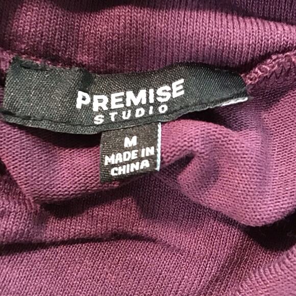 Premise Women’s Purple Mock Neck Long Sleeve Sweater Size M NWOT - Picture 8 of 9